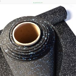1/4 Inch Thick Rubber Roll 48” X 10’ Long 