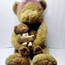 19" TRI RUSS INTERNATIONAL SET OF  3 PLUSH TEDDY BEARS