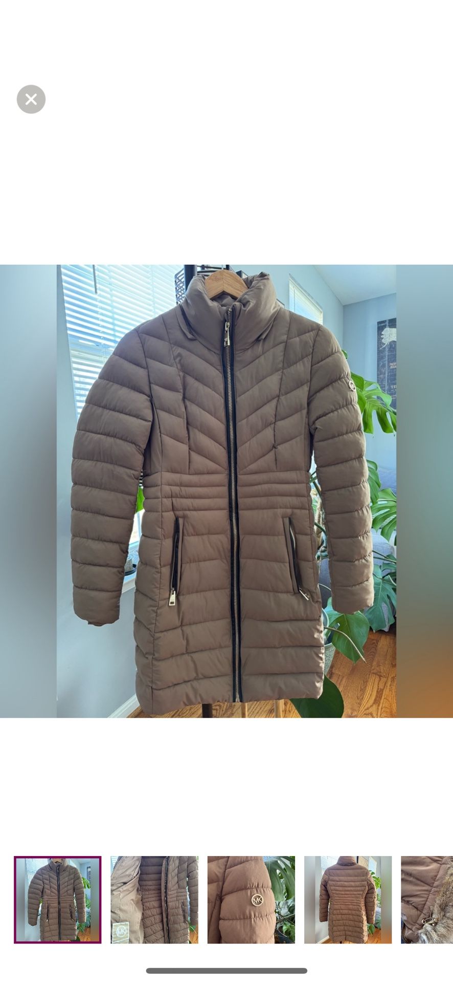 Michael Kors Brown Puffer Jacket