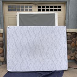 Like New Full Size Mattress  & Boxspring W/waterproof Cover- Can Deliver!