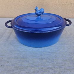Staub Basix Blue Ombre Cast Iron Round Cocotte
