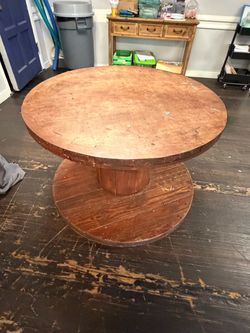 Wooden Spools w/ table tops