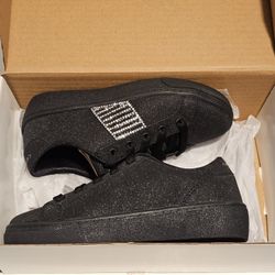 Skechers Kids Concept 3 Black & Silver, Sheen & Luster Size 13 & 1 Girls Shoes Available New