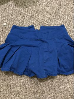 Blue short skirt