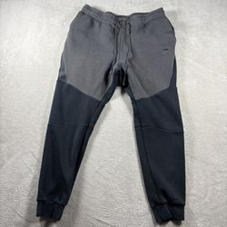 Nike Tech Fleece Pants Men’s L Faded Black Jogger Pull On Drawstring #959