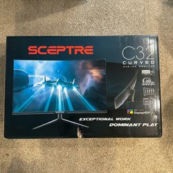Sceptre 32 inch Curved 2K Gaming Monitor QHD 2560 x 1440 up to 165Hz