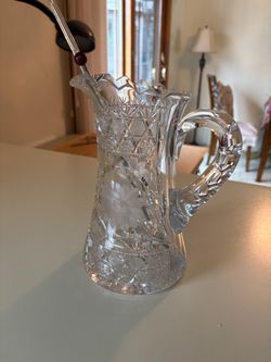 Crystal pitcher with tools