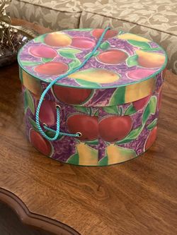 Set of three (3) Vintage Decorative Nested Round Gift Boxes