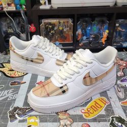Custom Burberry Af1s Size 11