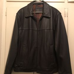 Leather Jacket Mens Large