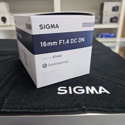 Sigma 16mm F1.4 ☆ Sigma Sape Ends 11/12 ☆