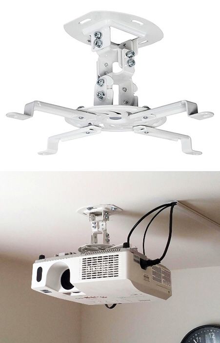 (NEW) $15 VIVO Universal Adjustable Ceiling Projector Mount Tilt Extending Arm Bracket, 360 Rotation