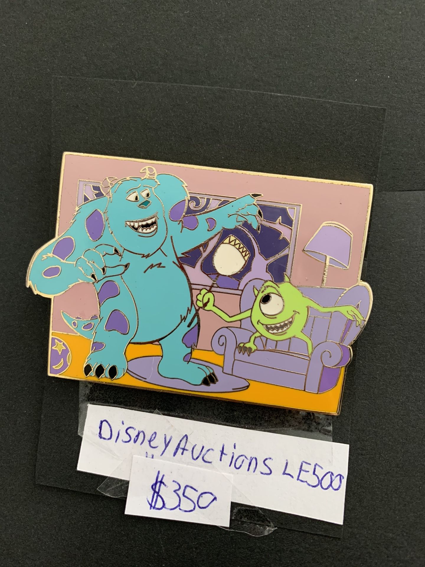 Disney pin Monster Inc. Disney auction