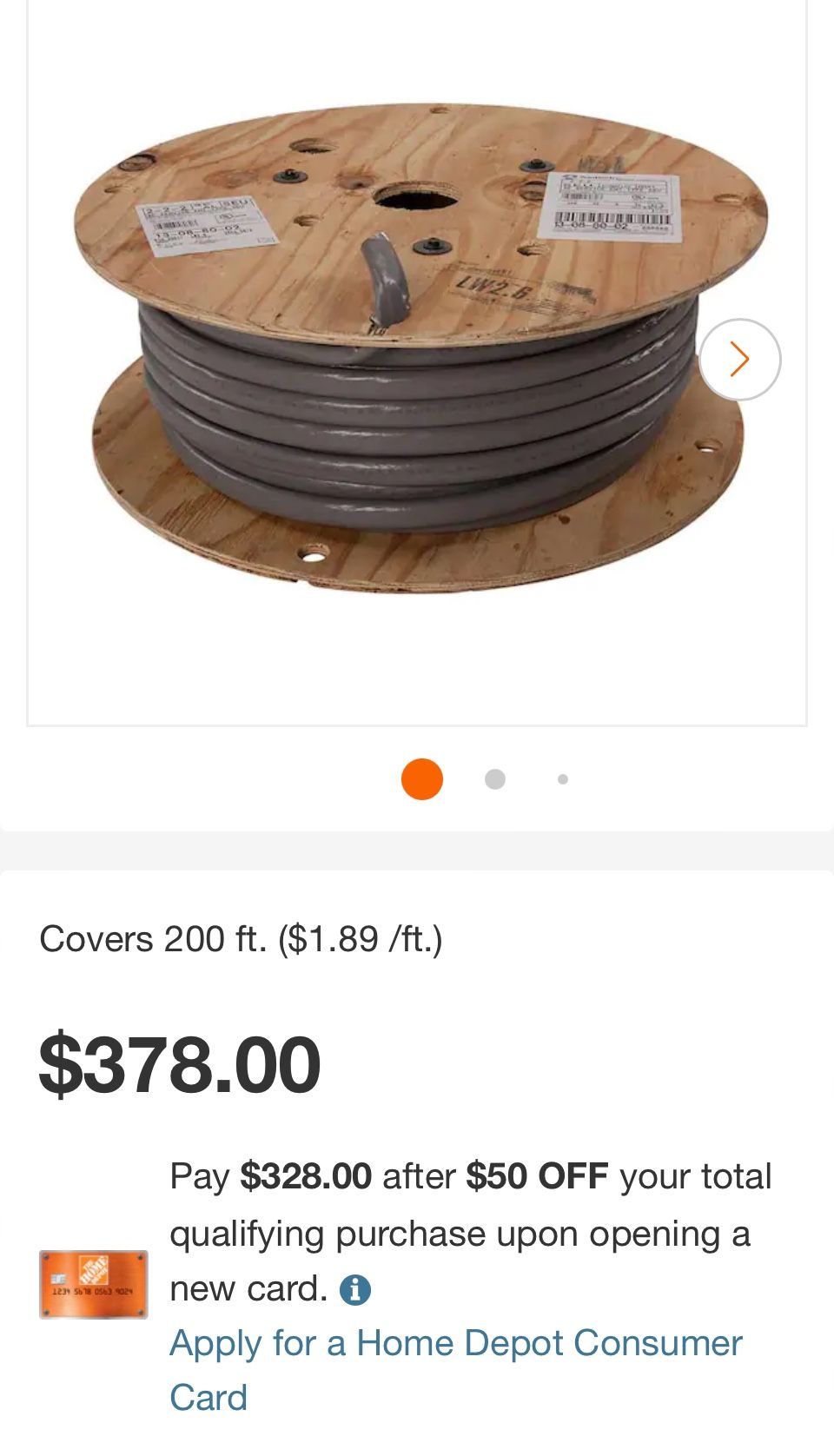 275ft. 2-2-2-4 Wire
