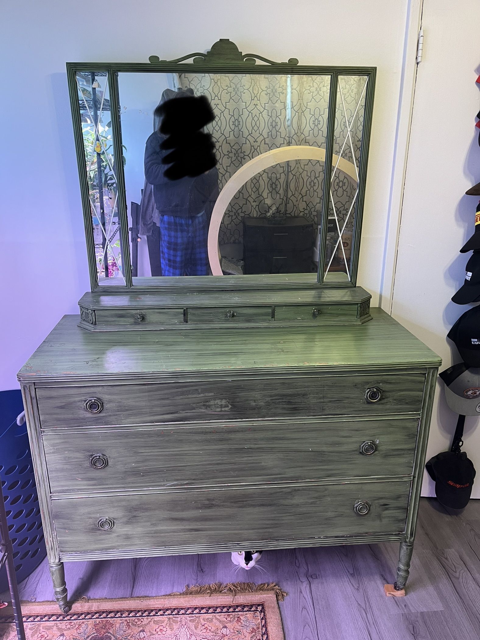 Two Solid Hardwood Dressers With Mirror
