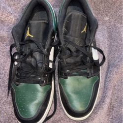 Size 15 Jordan 1 Lows Pine Green