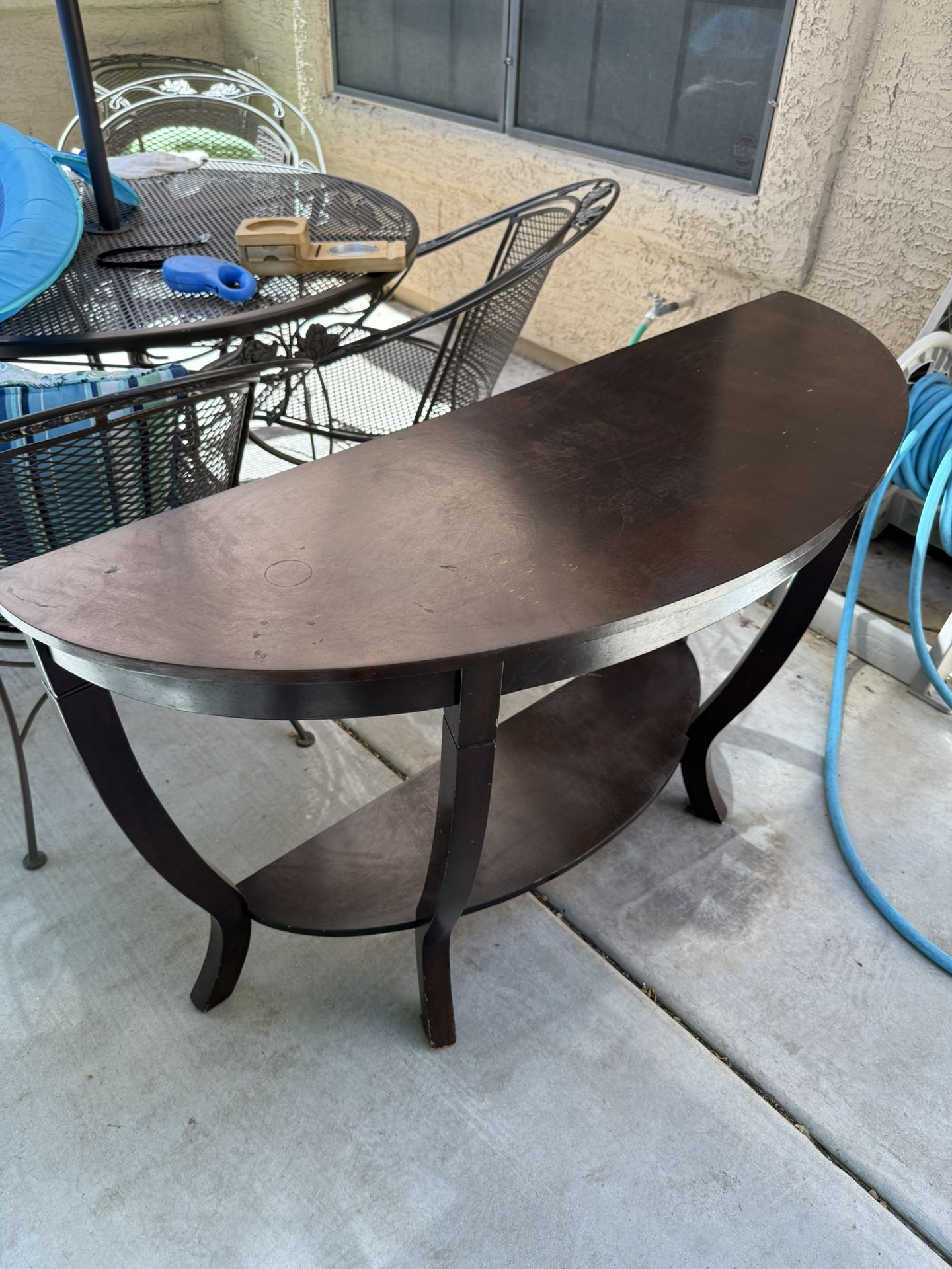 Brown Wood Side Table