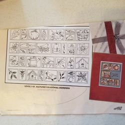Natures Seasonal Borders Crafting  Stamp Set 