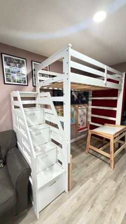 Loft Bed with Desk