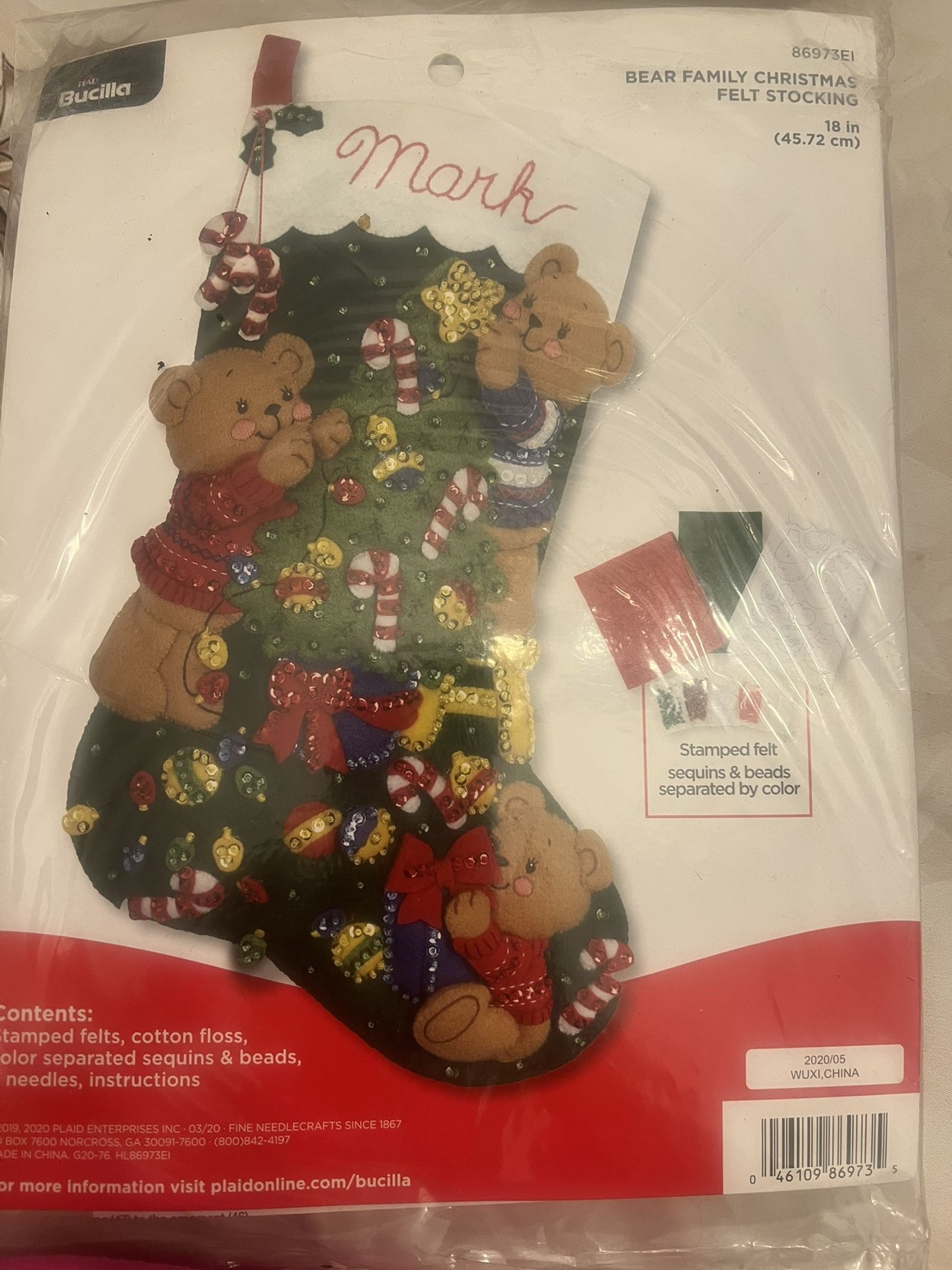 Bucilla, Bear Family Christmas