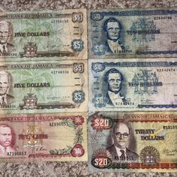 Jamaican Bank Notes 