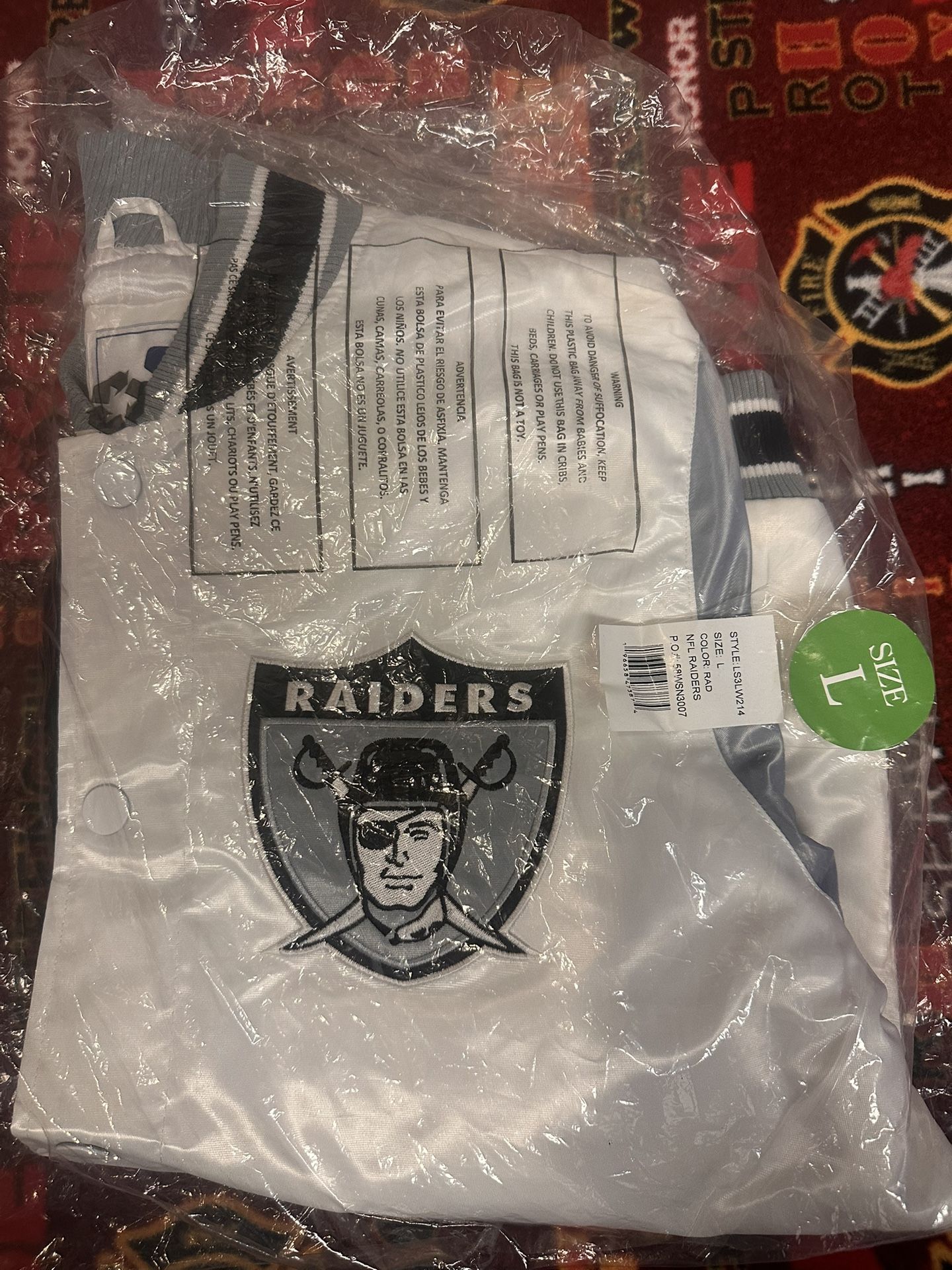 Raiders Starter Satin Full-Snap Jacket