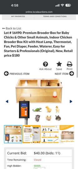 Chicken brooder brand new in box