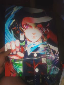 Demon slayer 3D holographic poster
