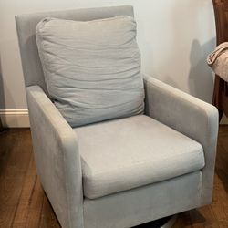 Monte Design Como Swivel Glider — Light Blue