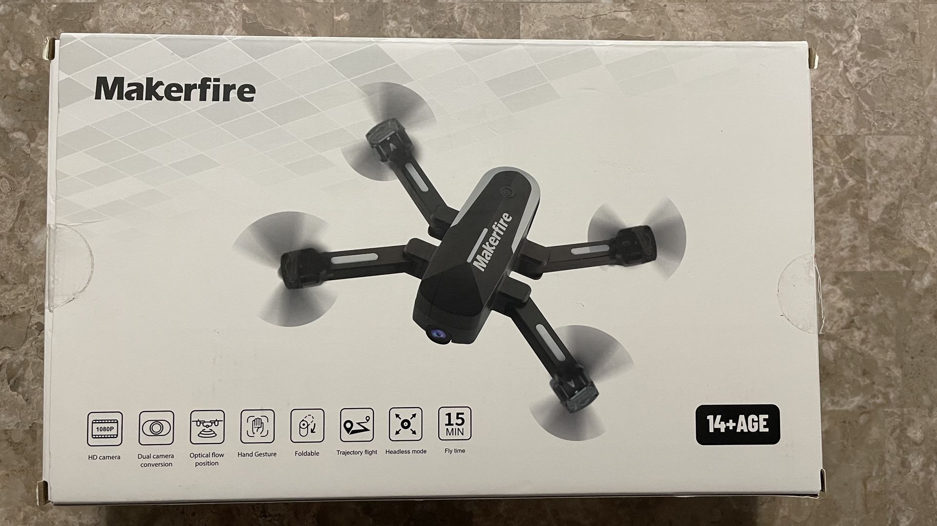 Makerfire Drone with Camera Live Video FPV WiFi Drones HD 1080P RC Quadcopter