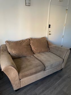 Brown Love Seat - $75