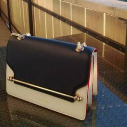 Strathberry Navy and Cream Women's Bag