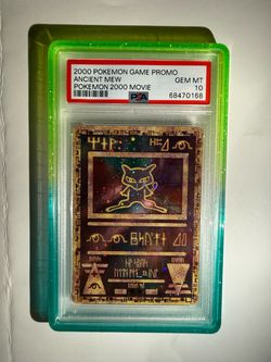 2000 POKEMON GAME MOVIE ANCIENT MEW PSA 10 SLAB CARD