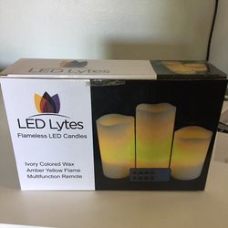 LED set of 3 candles