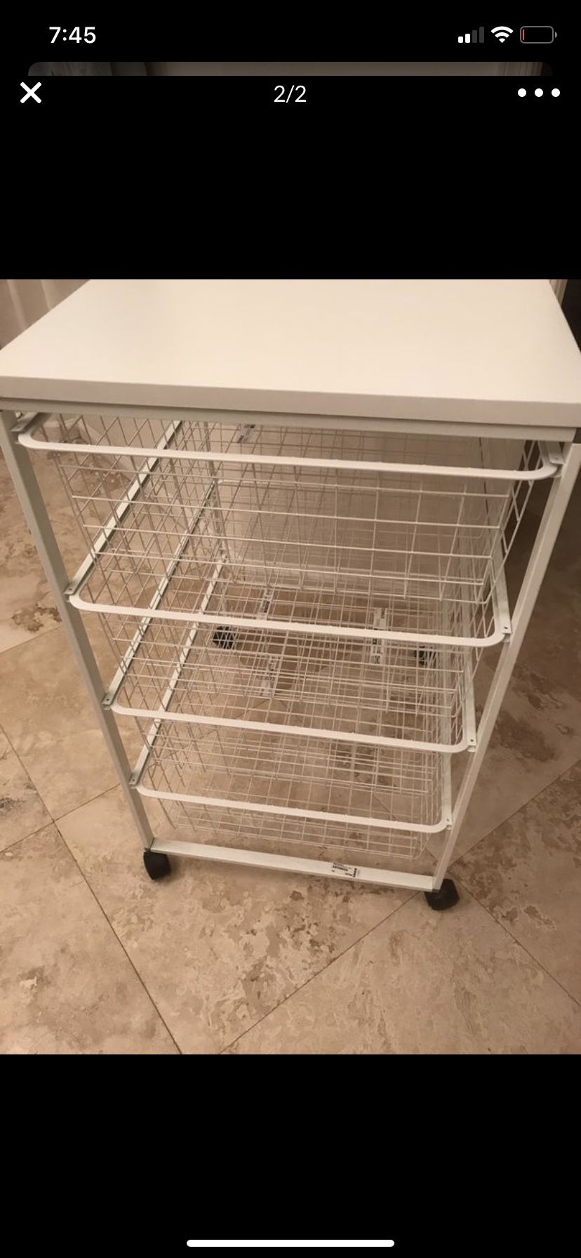 IKEA 4 drawer wire storage