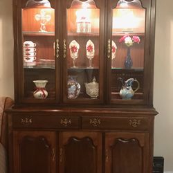 3.	Thomasville Display Cabinet – Glass Doors & Lighting
