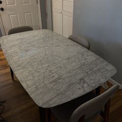 Marble Top Dining Table