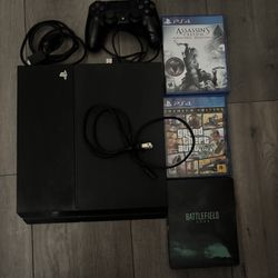 Bundle Deal-ps4 with wire And hdmi cord, controller and charging wire, plus 3 games