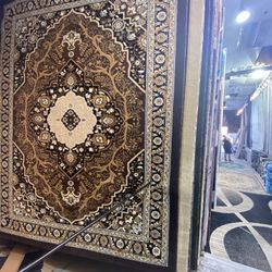 8x10 Area Rugs Carpet Rugs Persian Desgin Thick Colors Brown Beige Black 