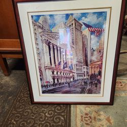 Two (2) New York Stock Exchange Framed Pictures