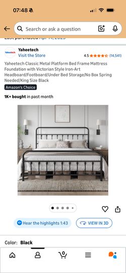 Metal King Bed Frame