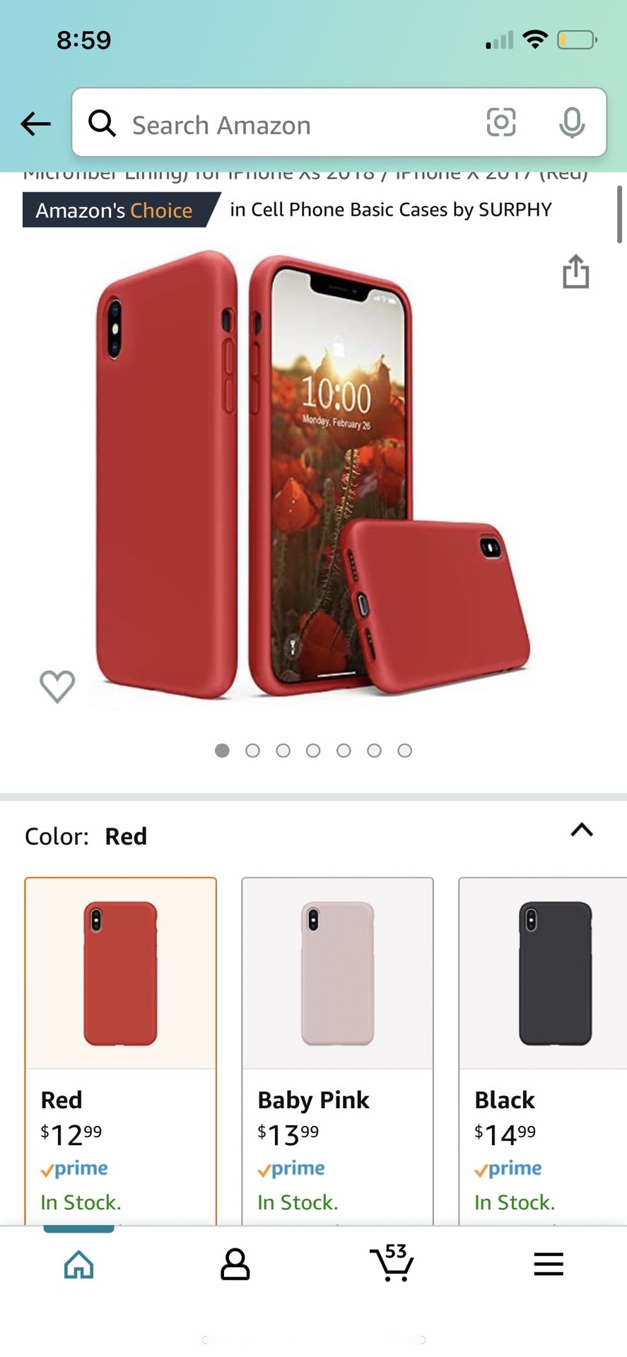 Surphy iPhone Case for iPhone X (10) Xs and S