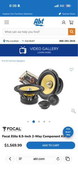 Focal speakers 6.5
