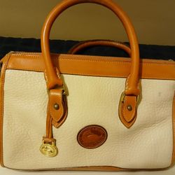 Vintage Dooney & Bourke Leather Purse. Minor Flaws As Noted In Photos.