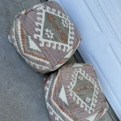 Southwestern Ottoman Poofs