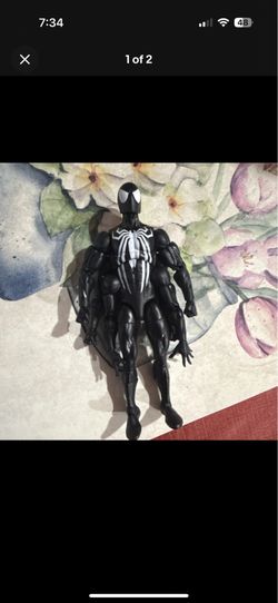 Six arm black suit spider man