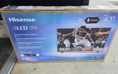 43” Hisense smart 4k Qled hdr tv