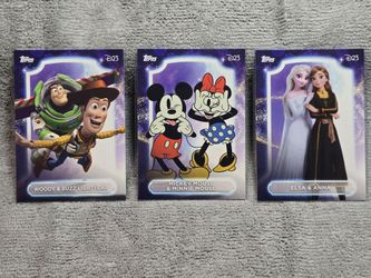 Topps D23 Disney Trading Cards Lot of 3