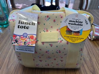 Fit + Fresh Lunch Tote Kit - New with Tags, Floral, Includes Containers & Ice Pack