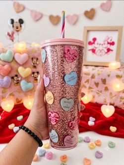Starbucks Disney Valentine's Day Glitter Tumbler